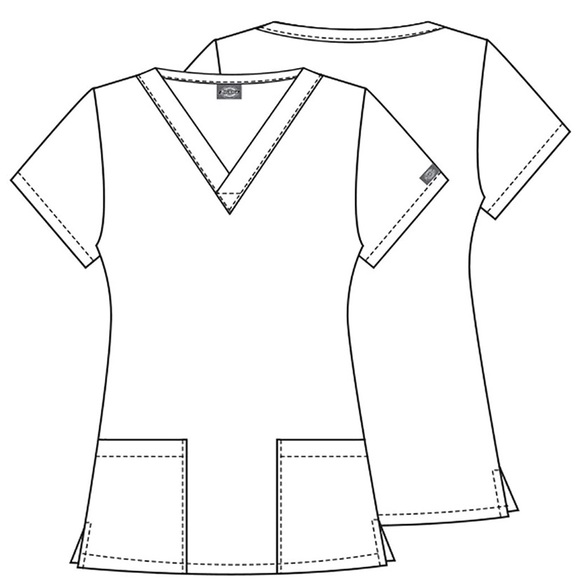 NWT Dickies Scrub Top Winter is Llamazing - Picture 2 of 2